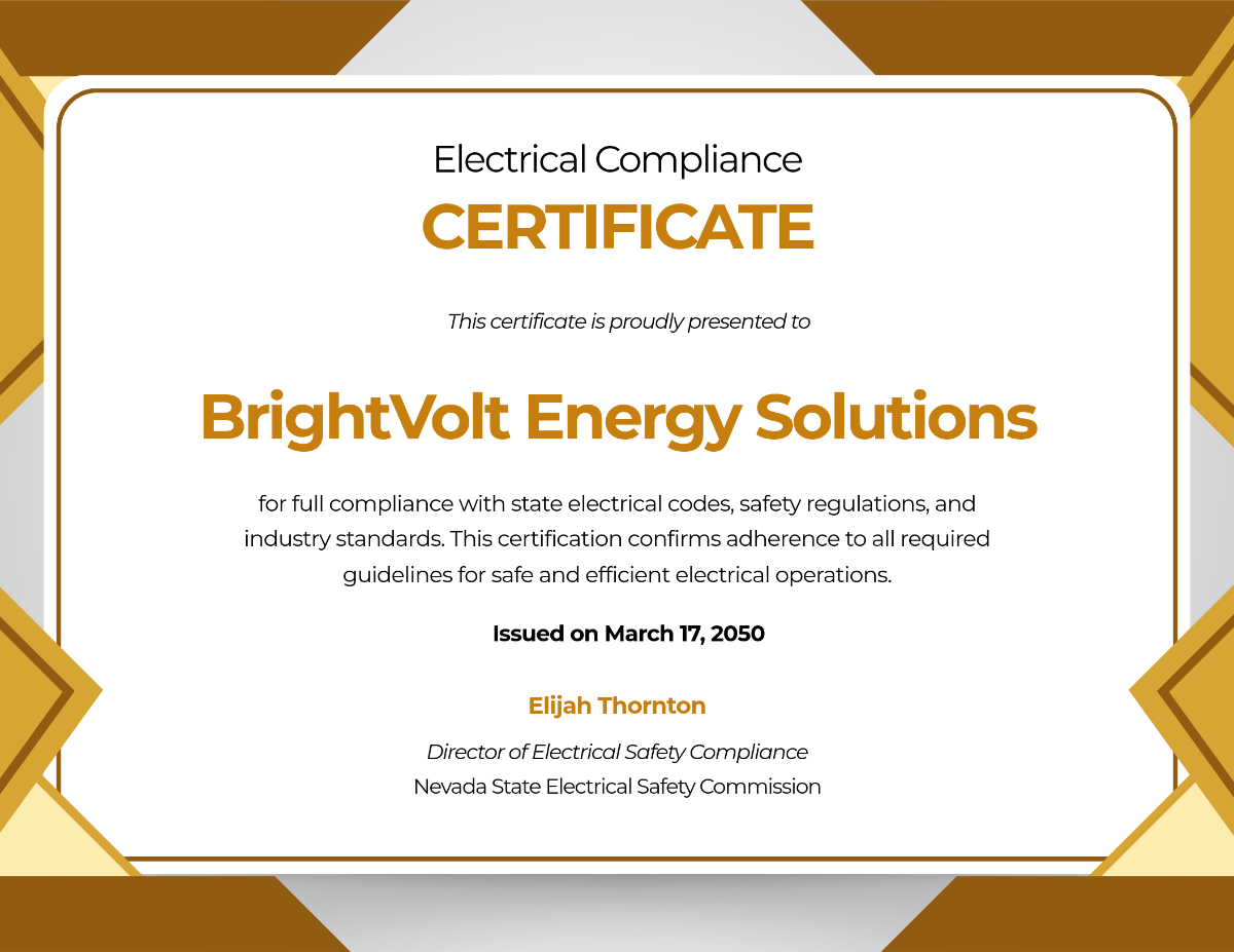 Electrical & Safety Compliance Logo